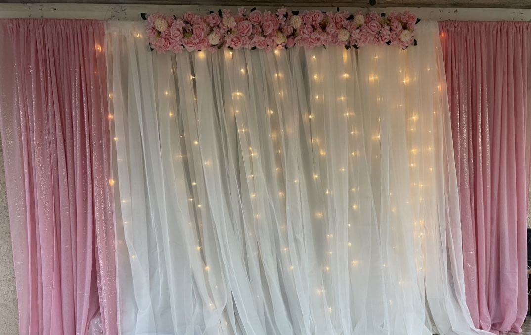 Centerpiece Background Flower Backdrop Floral Wedding Quinceañera Birthday $85 obo Flowers only For sale