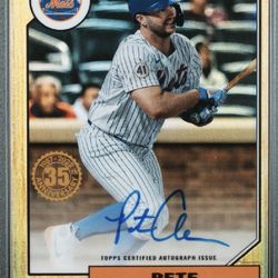 2022 Topps Chrome 1987 Topps Baseball Pete Alonso #87BC-10 Gold Refractor /50
