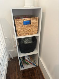 IKEA Box Shelves & Kids Non-Slip Rug