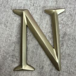 Wooden Letter N - 12 Inches 