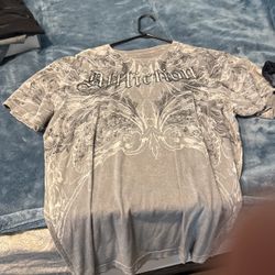 Affliction Tees. Med And Large. 