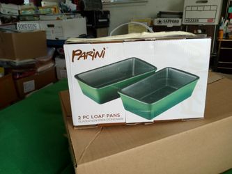 $3 Parini 1 PC Green Loaf Pan Glazed Non-stick Stoneware