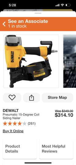 Dewalt Siding Nailer New $279