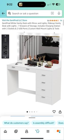 Makeup Vanity - No Mirror
