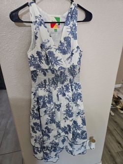 Blue flower dress