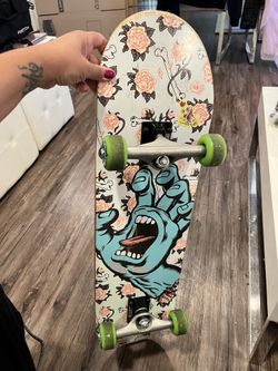 Santa Cruz Complete Skateboard - Floral Decay Screaming Hand