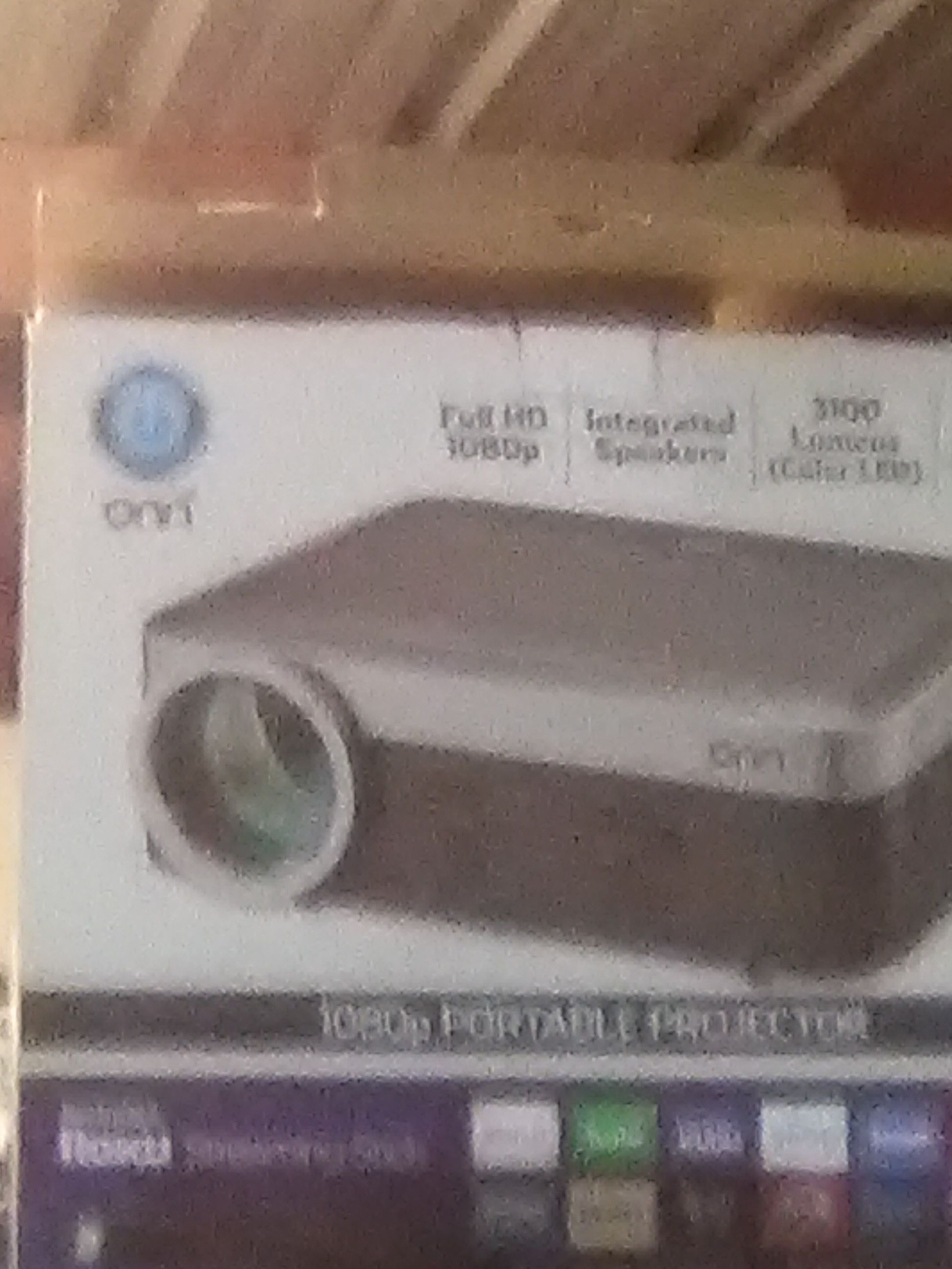 On projector with Roku. Brand new