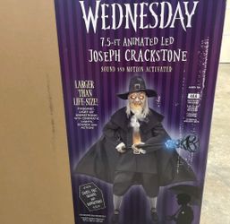 Halloween Decoraction Wednesday Adam joseph crackstone animatronic