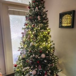 Prelit Snow Christmas Tree