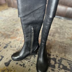 Max Studios Women’s Zuni Leather Wedge Boot