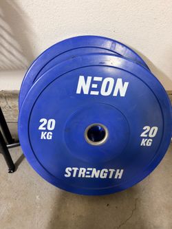 Pair of 45 lb Olympic Weight Plates (90 lbs Total)