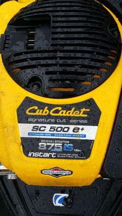 Cub cadet 2025 sc 500 e+