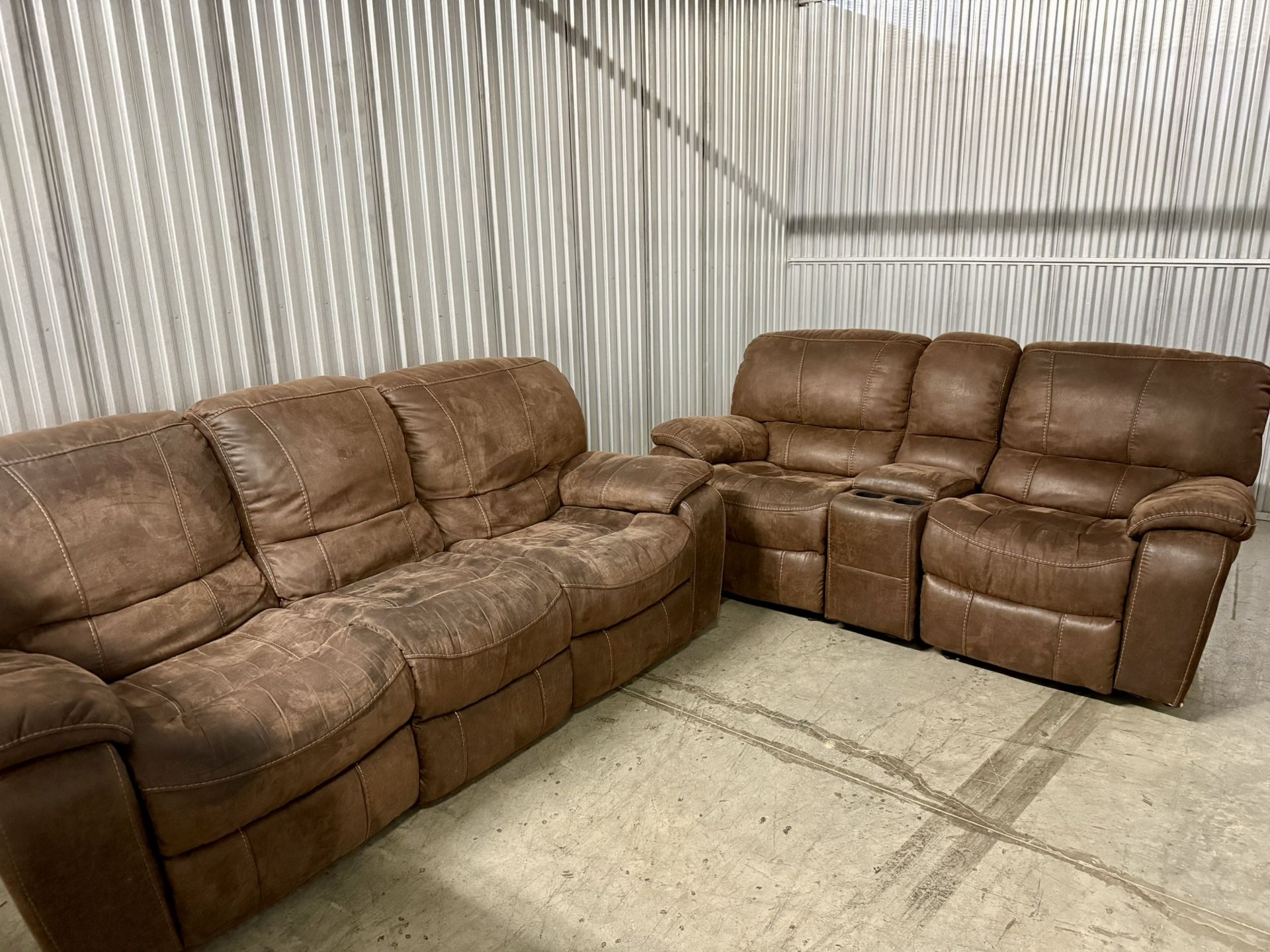 Brow Sofa and Love Seat Recliners