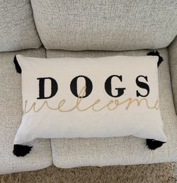 2 Dog Decorative Pillows * Like New