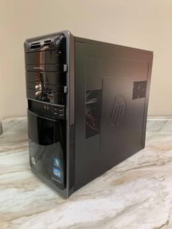 HP P7-1080T Computer i5-2400S 8GB RAM 256GB SSD + 2TB HDD KB & Mouse W10 Wifi