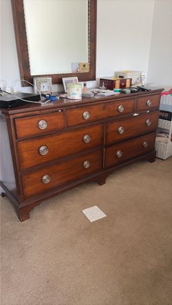 Ethan Allen Dresser and Mirror