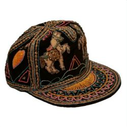 Beaded Boho horse cap/hat