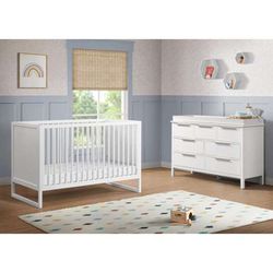 Crib and Dresser with Topper 