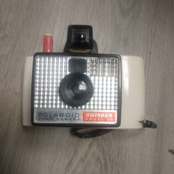 Vintage Polaroid Land Camera Swinger Model 20 With Strap