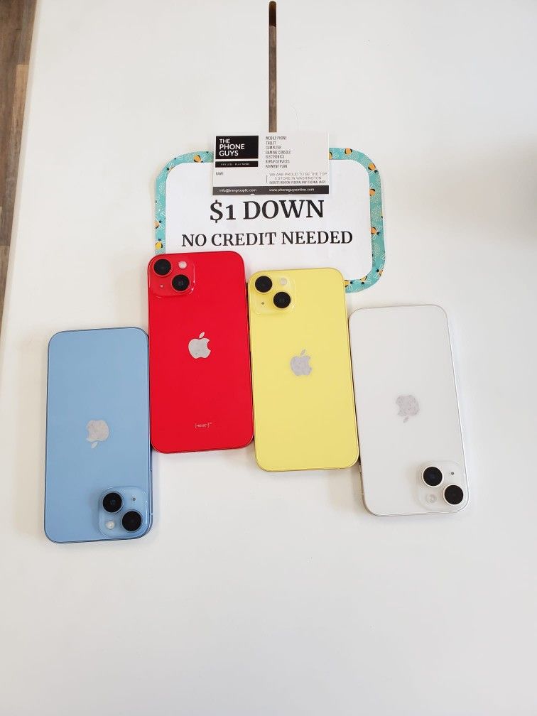 Apple iPhone 14 Plus 90 DAY WARRANTY $1 DOWN NO CREDIT NEEDED