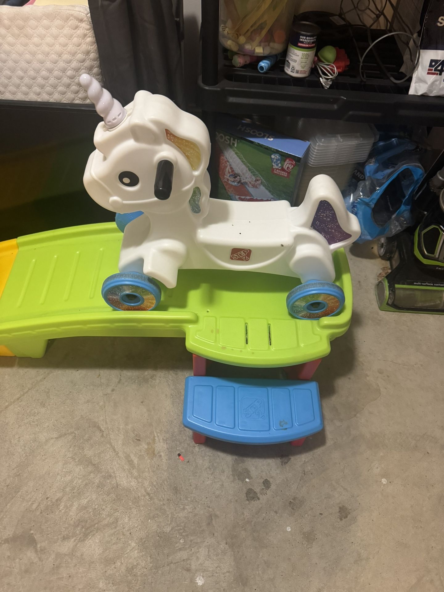 Unicorn roller coaster step two