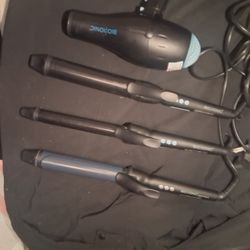 Bionic Ionic BlowDry PROFESSIONAL LIGHT, + styling Wands, Curlers,  Staighteners, 1", 1.25 1.5"