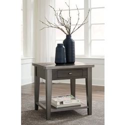 Large solid New Ashley Furniture Branbury end table