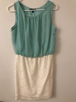 Mint/white Semi Formal Dress