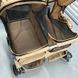 Double Pet Stroller For Small Dogs Or Cats