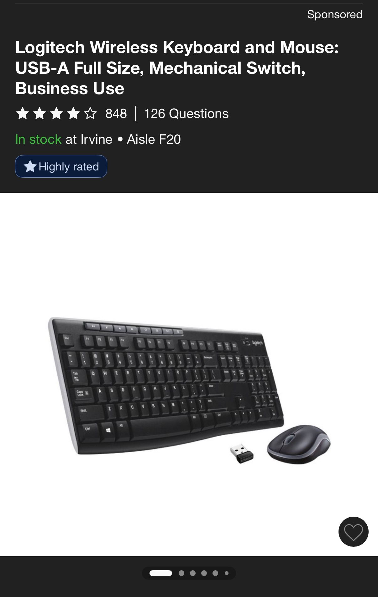 Logitech Wireless Keyboard And Mouse