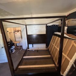 Queen Canopy Bed/ (contact info removed)