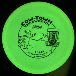 Innova Metal Flake Glow Jay Mid Range Disc Golf 178g 5/4/0/1 Glow In The Dark (Rare Item!)