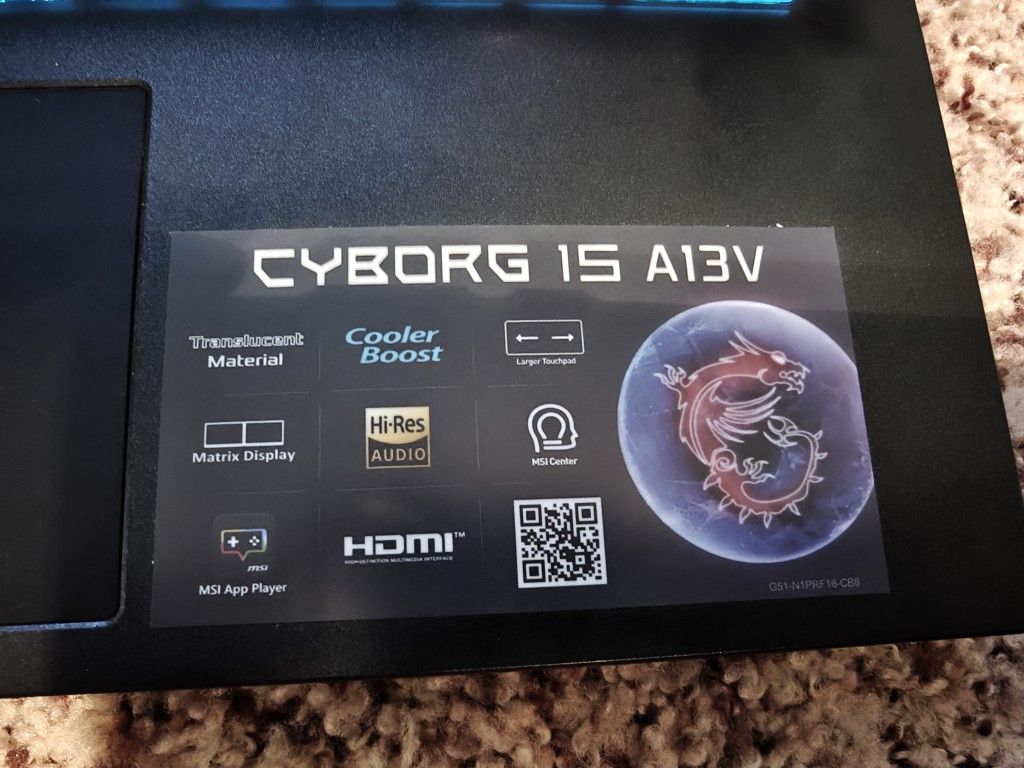MSI Cyborg 15 A13V Laptop
