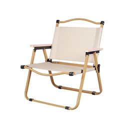Outdoor Folding Chair, Portable Picnic Chair, Ultra-Light Fishing and Camping Equipment Chair, Deck Chair, Foldable, Carbon Steel Bracket, Stable and 