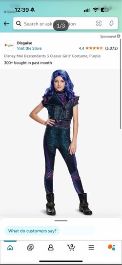 Disney Mal Descendants 3 Girls' Costume