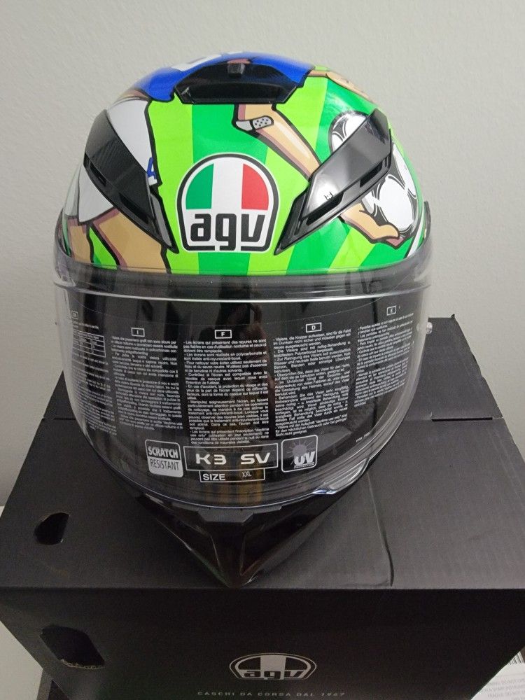 AGV K3 SV Valentino Rossi Mugello Helmet XXL 