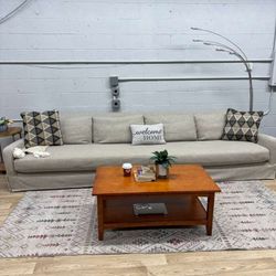 Restoration Hardware Slipcovered Bench 