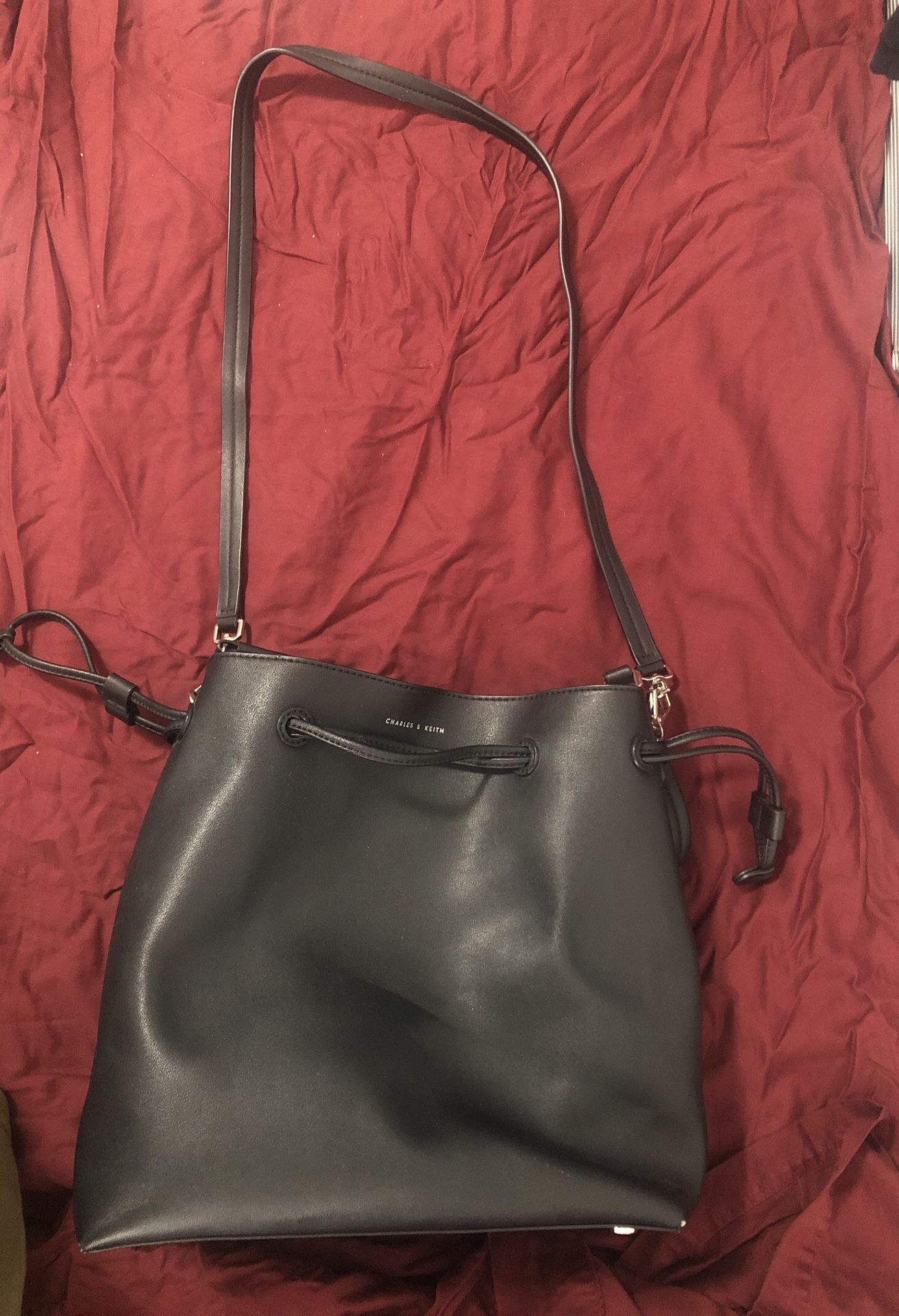 Charles & Keith Bellamy Drawstring Hobo Bag