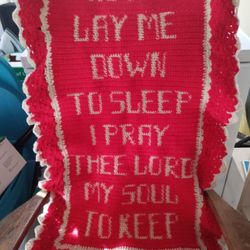 Prayer Crib Blanket 