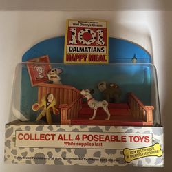 Vintage McDonalds Disney 101 Dalmations Happy Meal Toy Store Display Rare