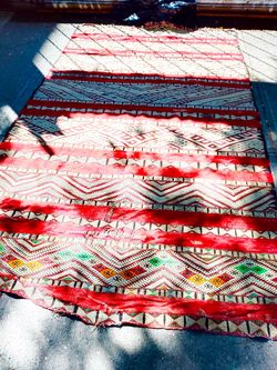 Handmade Colorful Rug - Morocco - 4 ft X 10 ft - (West Village)
