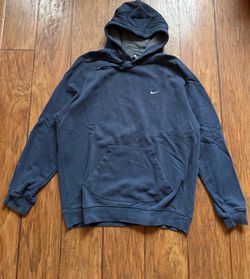 Nike Grey Tag Dark Blue Hoodie