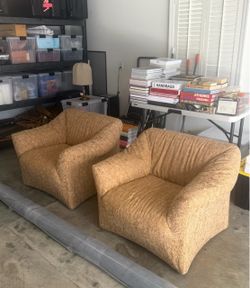 Set of Two — Original Mario Bellini for Cassina Tentazione Chairs
