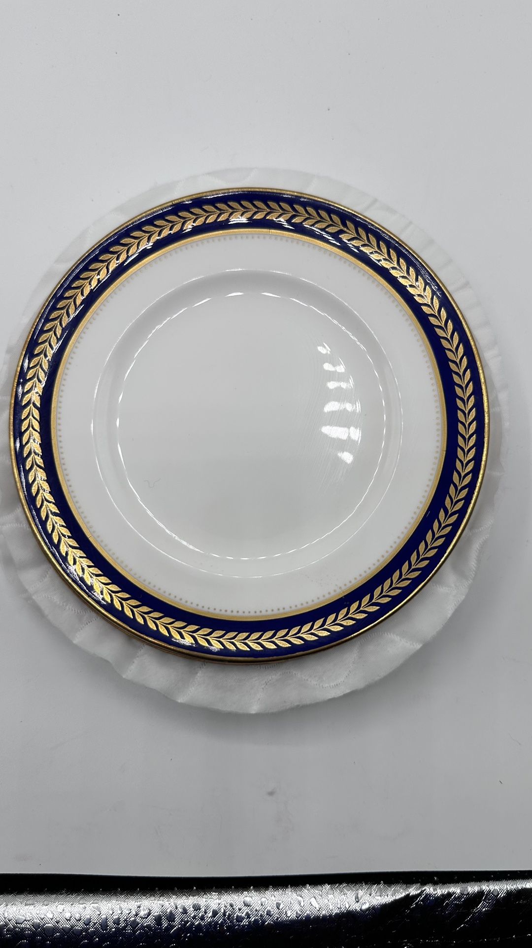 Coalport Blue Wheat Bread & Butter Plate 6.25” Bone China England