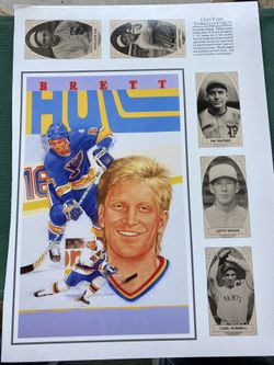 1992 Brett Hull & Old Time Tobacco Cards