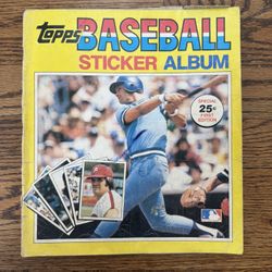 1981 Topps Baseball Sticker Album Sticker Book Poor Condition 