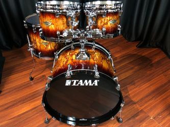 Tama Starclassic Walnut Birch Lacquer 4-Piece Shell Pack - Molten Brown Burst
