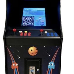 Classic Arcade Stand Up Machine Rare 412 Games, Pac Man, Ms.Pac Man, Donkey Kong, Galaga, Donkey Kong Jr