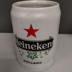 Large Vintage "HEINEKEN" Holland Beer Mug/Stein - Ceramarte Brazil.

Great shape. Normal wear