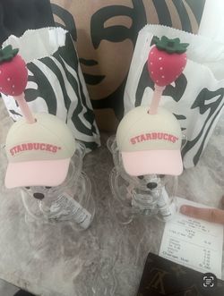 Starbucks Pink Barista Glass cup Limited Edition